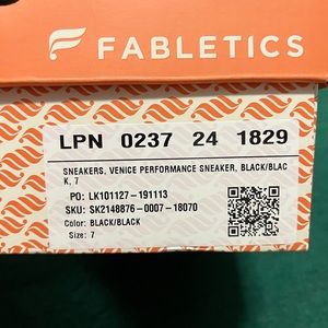 Fabletics black exercise shoes